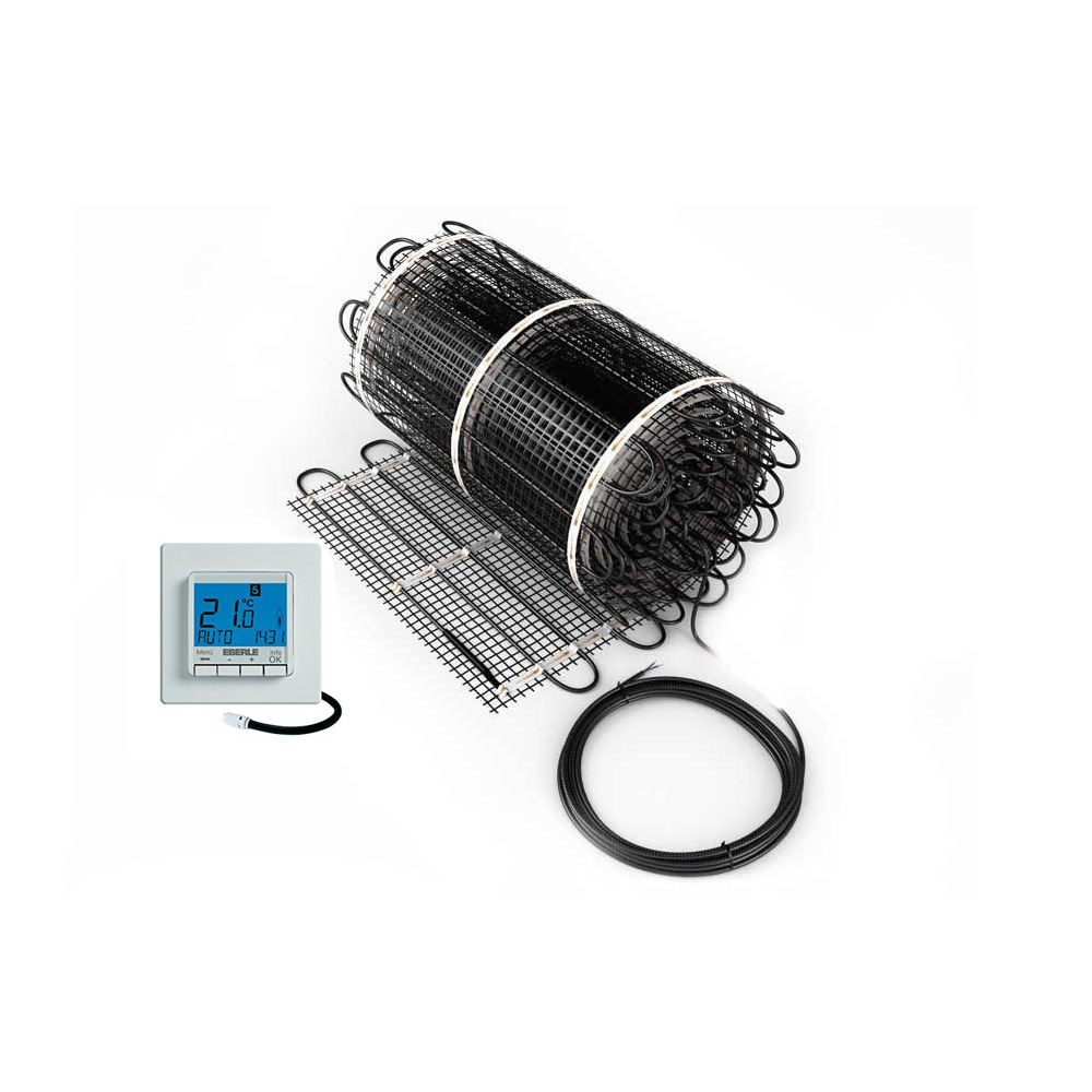 KIT Covoras incalzire electrica in pardoseala pentru 1.5 mp cu termostat digital si senzor pardoseala