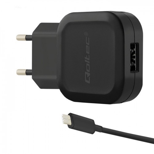 Incarcator universal Qoltec 12W  5V  2.4A  USB + USB type C