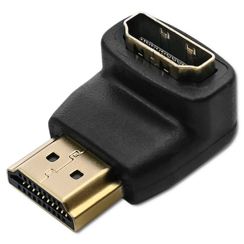 Adaptor Qoltec HDMI-A male -HDMI-A-female unghiular