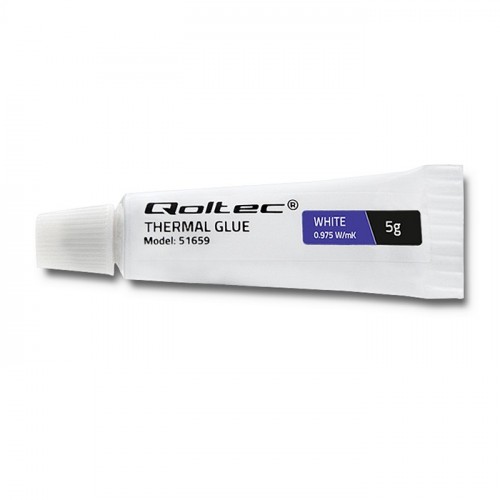Adeziv termic Qoltec 0,975 W/mK  5g  Alb