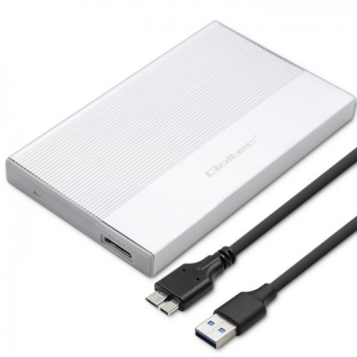HDD Rack QOLTEC USB 3.0 Argintiu
