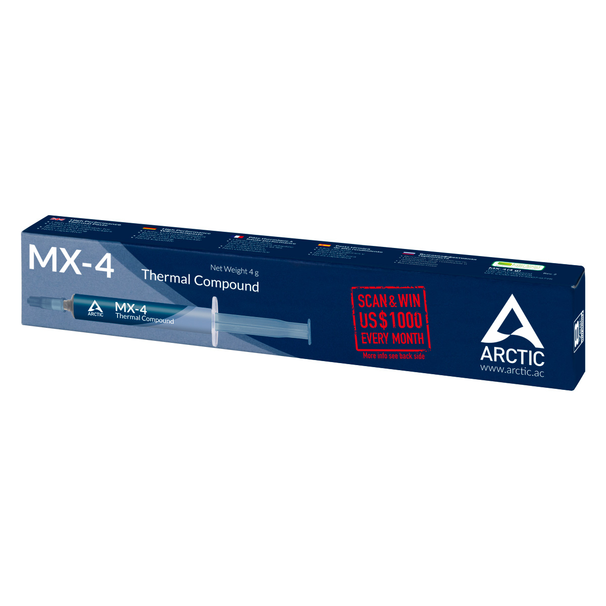 Pasta termoconductoare ARCTIC MX-4, 20g Grey