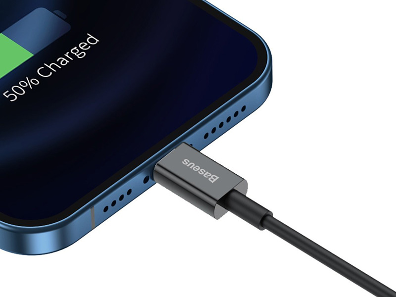 Cablu USB Male la Lightning Male Baseus Superios  CALYS-C01  2m negru