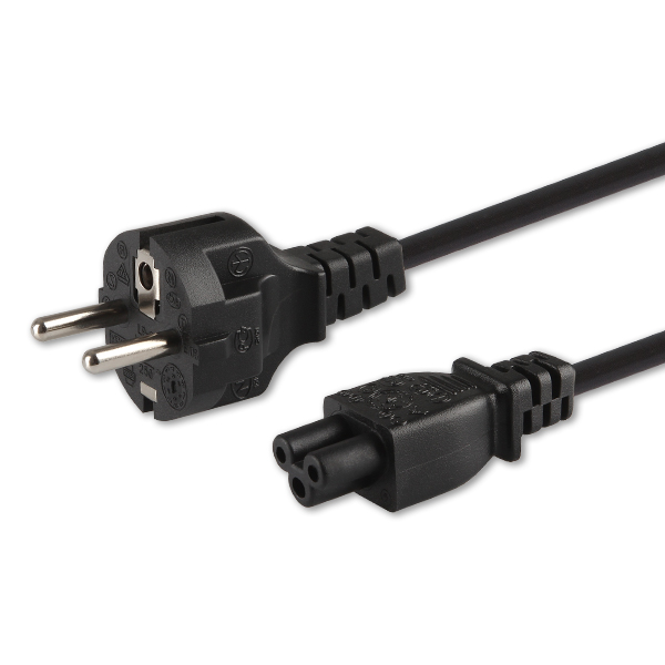 Cablu alimentare 3 pini 1.2 m negru