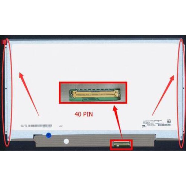 Laptop display 13.3 inch slim 40 pin HD left / right frame