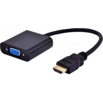 Cablu HDMI male adaptor la VGA female 15cm