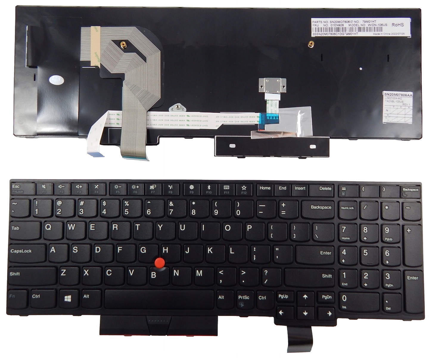 Tastatura laptop pentru Lenovo T570 T580 P51S P52S YOGA 370