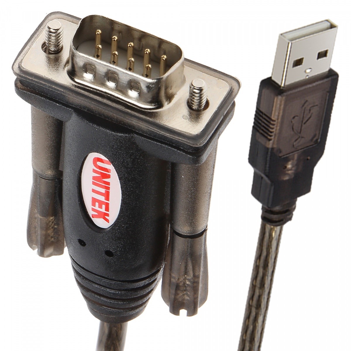 Cablu adaptor Unitek USB 2.0 la Serial RS232 1.4 M negru